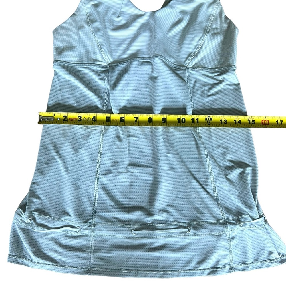 Lululemon bundle black & white stripe shirt (8) gray tank (6). - Picture 5 of 13